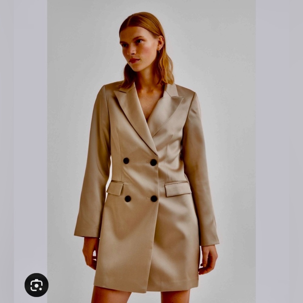 H&M Elegant Double-Breasted Women's Blazer Dress